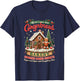 Gingerbread Bakery Christmas Vintage Cookie Dealer Holiday T-Shirt - T-Shirt | Navy