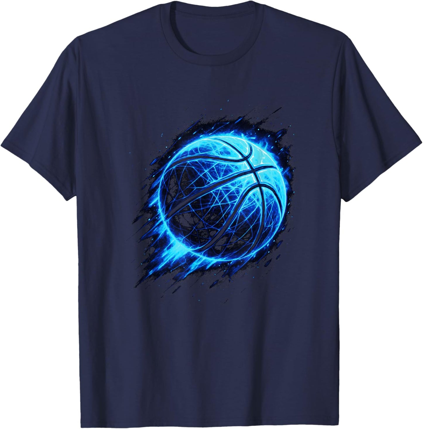 Basketball - Sports Art T-Shirt - T-Shirt | Navy