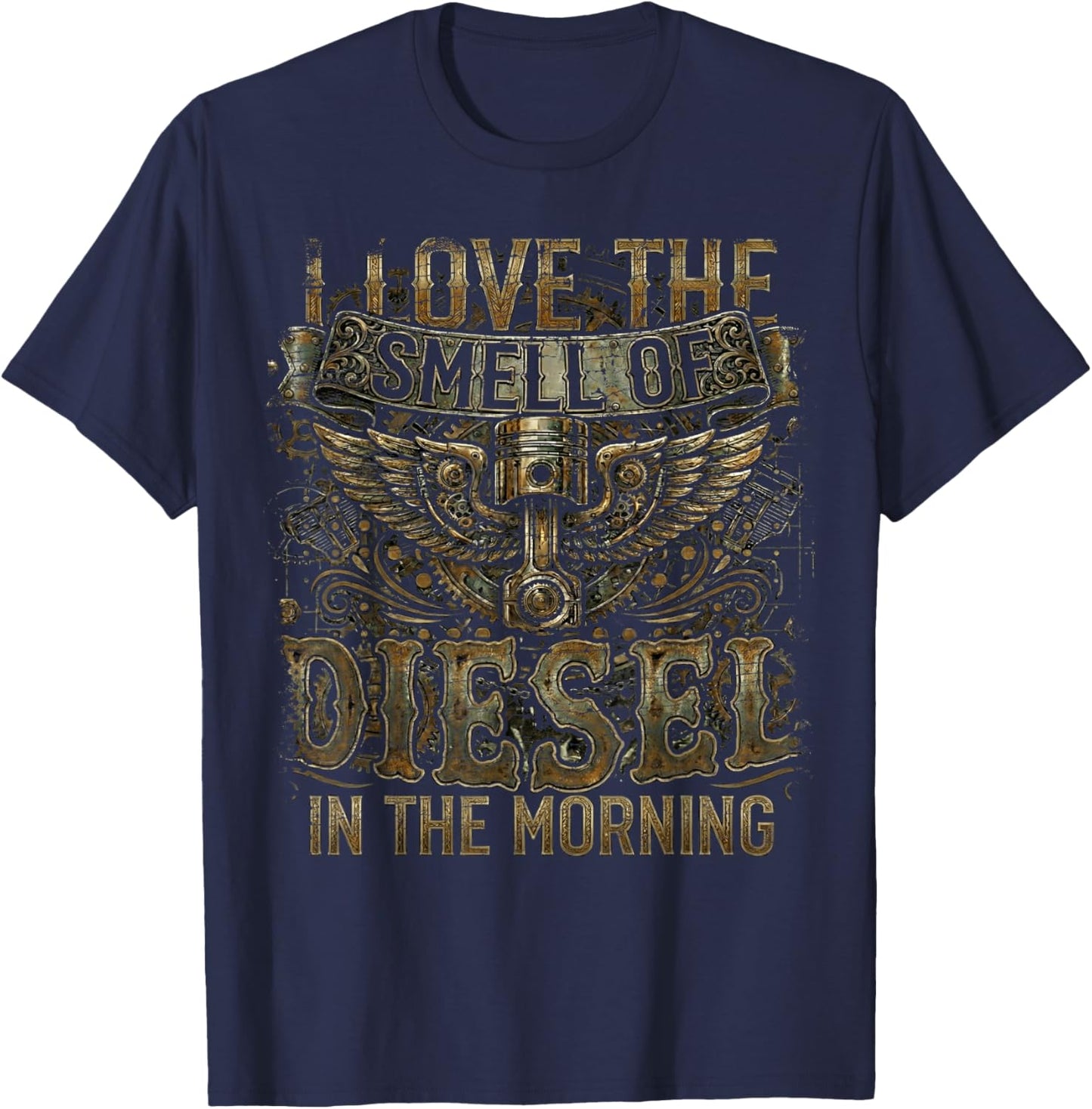 Semi Truck Driver Trucking T-Shirt - T-Shirt | Navy