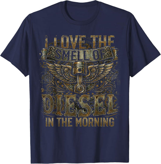 Semi Truck Driver Trucking T-Shirt - T-Shirt | Navy