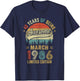 Vintage March 1986 Old 40Th Birthday Men Women T-Shirt - T-Shirt | Navy