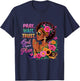 Faith Black Women African Melanin Queen God Christian T-Shirt - T-Shirt | Navy