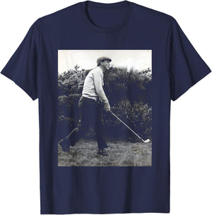 American Golfer Arnold Palmer British Open Troon 1962 T-Shirt - T-Shirt | Navy