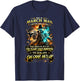 March Man Skeleton Cowboy Devil Says Oh Crap He’s Up T-Shirt - T-Shirt | Navy