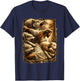 Jesus Protecting Lamb Sheep from Wolves T-Shirt - T-Shirt | Navy