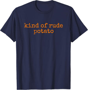 Sweet Potato and Kind Of Rude Potato T-Shirt - T-Shirt | Navy