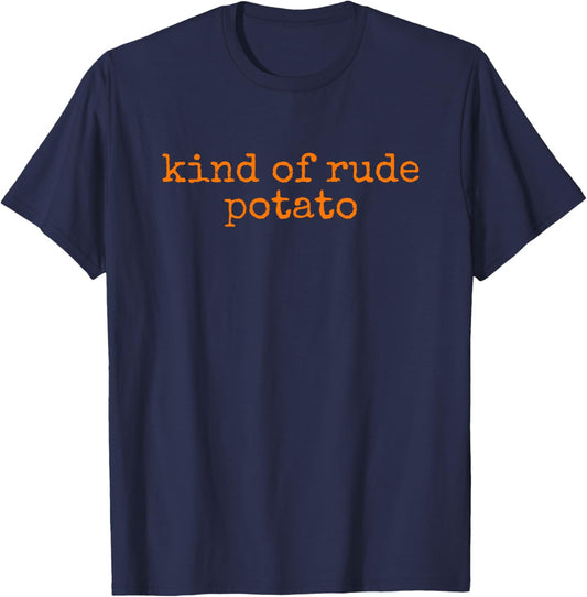Sweet Potato and Kind Of Rude Potato T-Shirt - T-Shirt | Navy