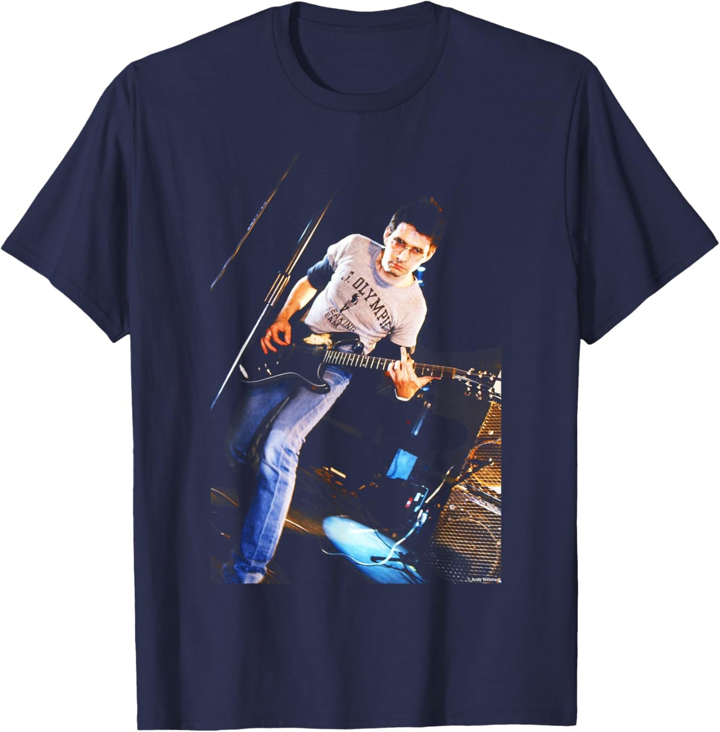 Steve Albini Shellac Chicago Math Rock by Andy Willsher T-Shirt - T-Shirt | Navy