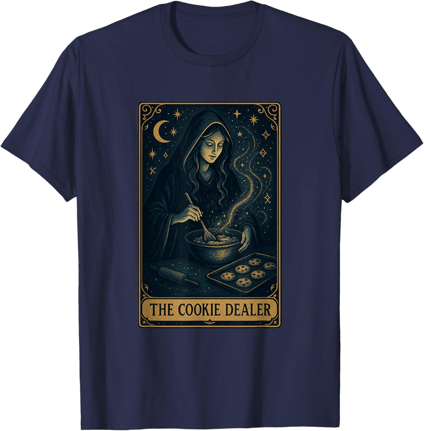 Cookie Dealer Design Baking Cookies T-Shirt - T-Shirt | Navy