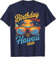 Birthday Crew Hawaii 2026 Matching Family Vacation Trip T-Shirt - T-Shirt | Navy