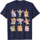 Cute Party Animals Birthday Wildlife Zoo Birthday Boys Kids T-Shirt - T-Shirt | Navy