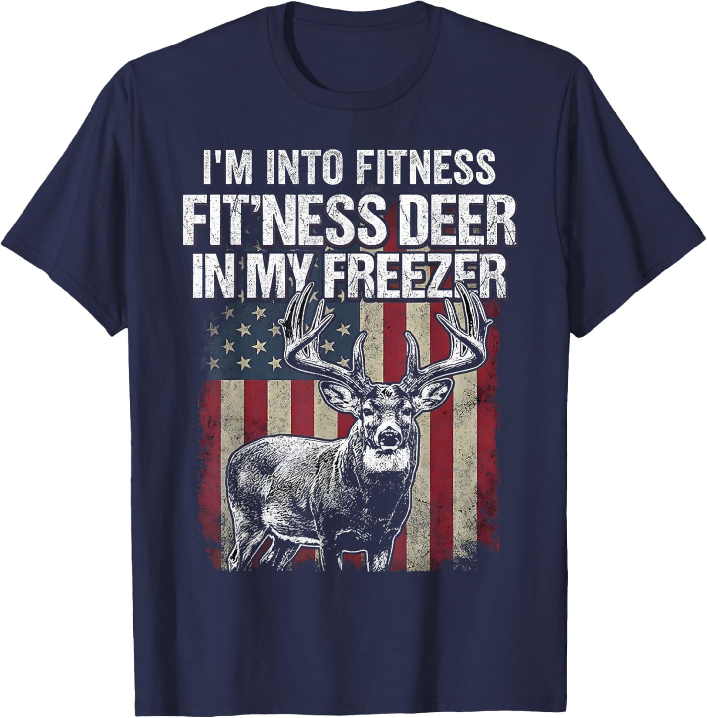 Funny Deer Hunting Art Women Wildlife Hunter Hunting T-Shirt - T-Shirt | Navy