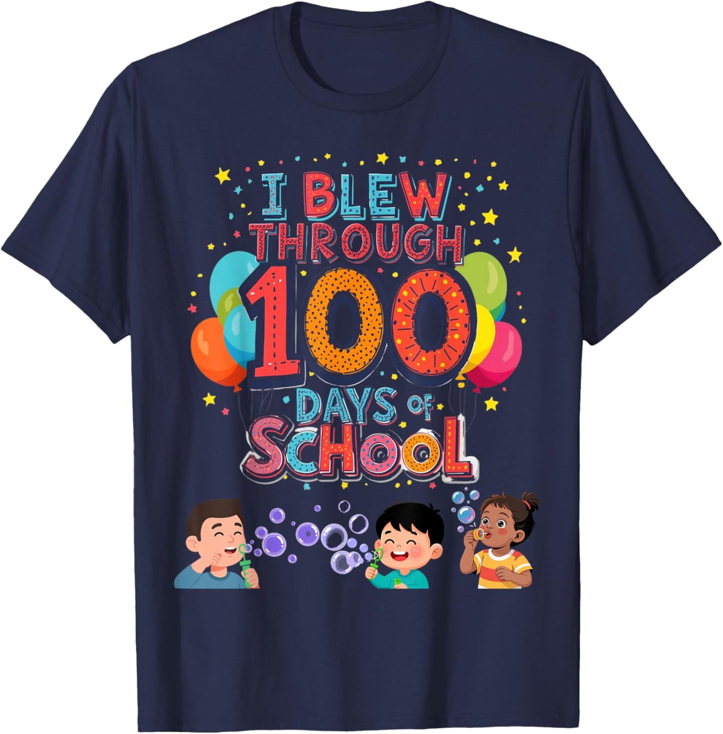 100th Day of School - Kids T-Shirt - T-Shirt | Navy