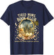 Tired Moms Book Club Cozy Night Coffee Reading Cat T-Shirt - T-Shirt | Navy
