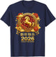 Chinese New Year Horse 2026 Family Chinese Horse Year 2026 T-Shirt - T-Shirt | Navy