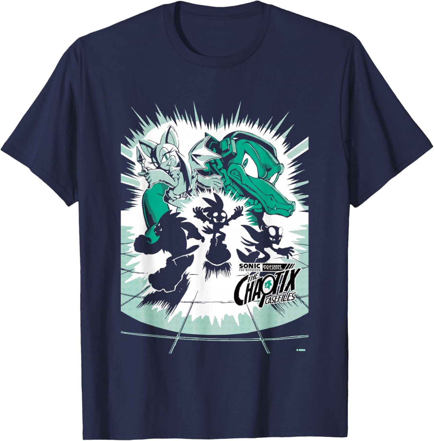 Sonic The Hedgehog Chaotix Casefiles Episode 2 T-Shirt - T-Shirt | Navy