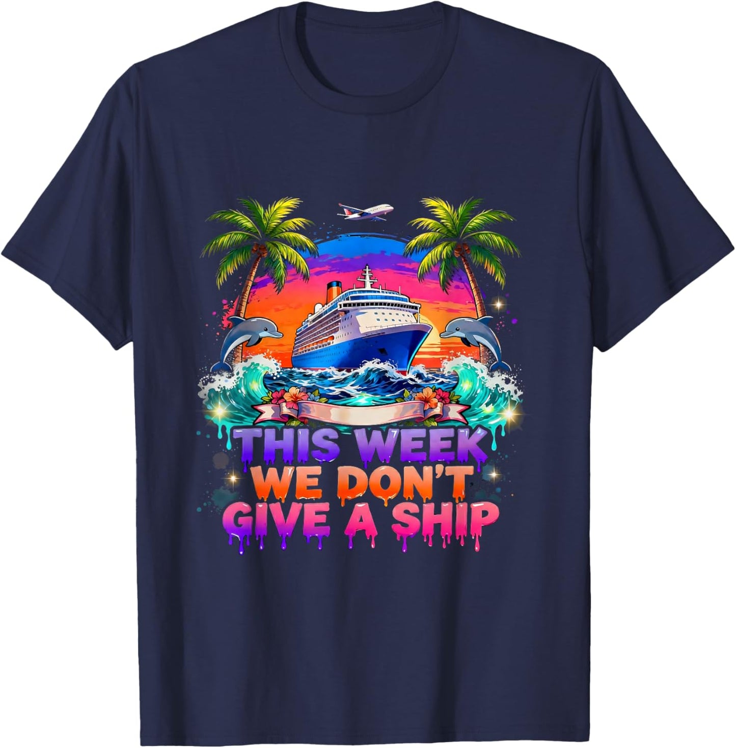 Holidays Cruise 2026 Ship Vacation Family Trip Friends T-Shirt - T-Shirt | Navy