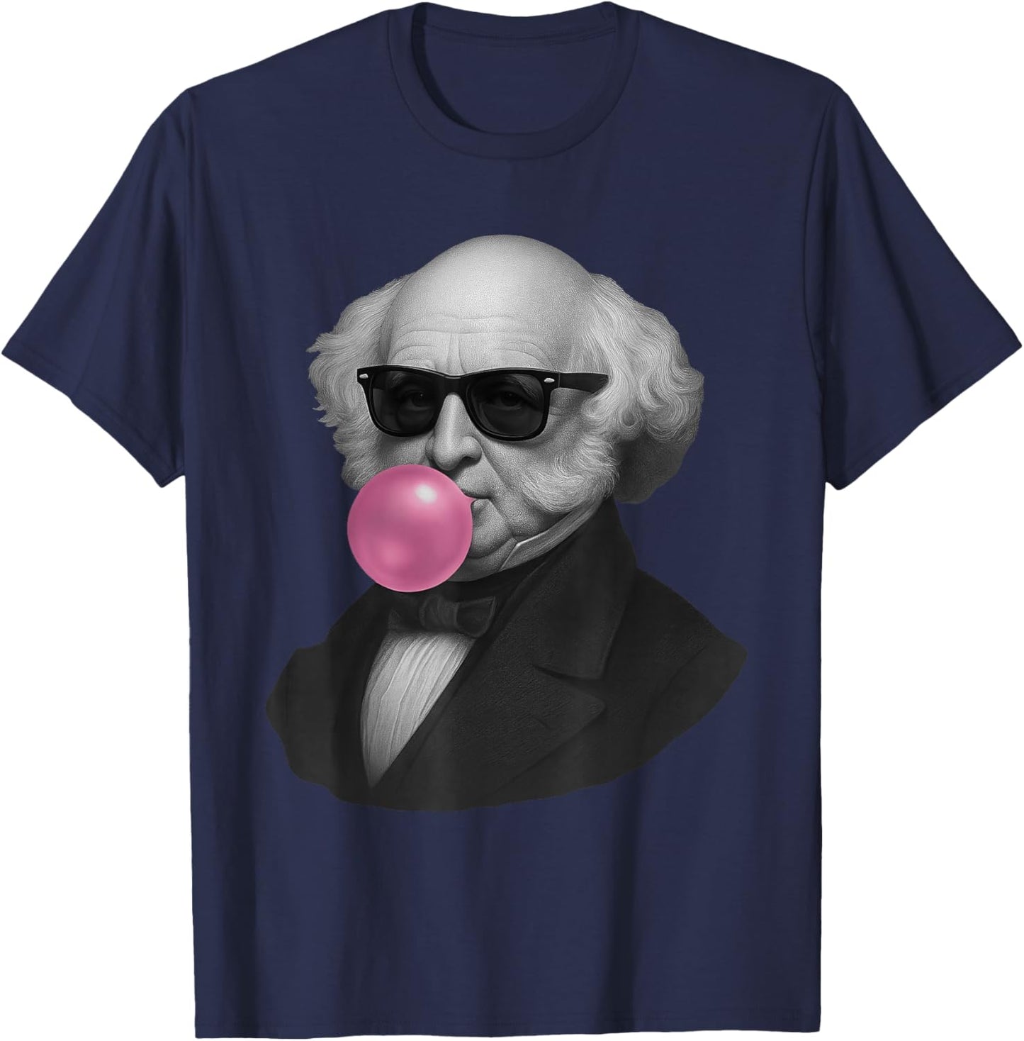Martin Van Buren Portrait T-Shirt - T-Shirt | Navy