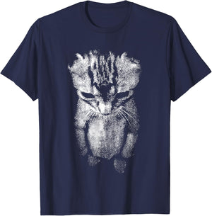 sad Kitten Meme T-Shirt - T-Shirt | Navy