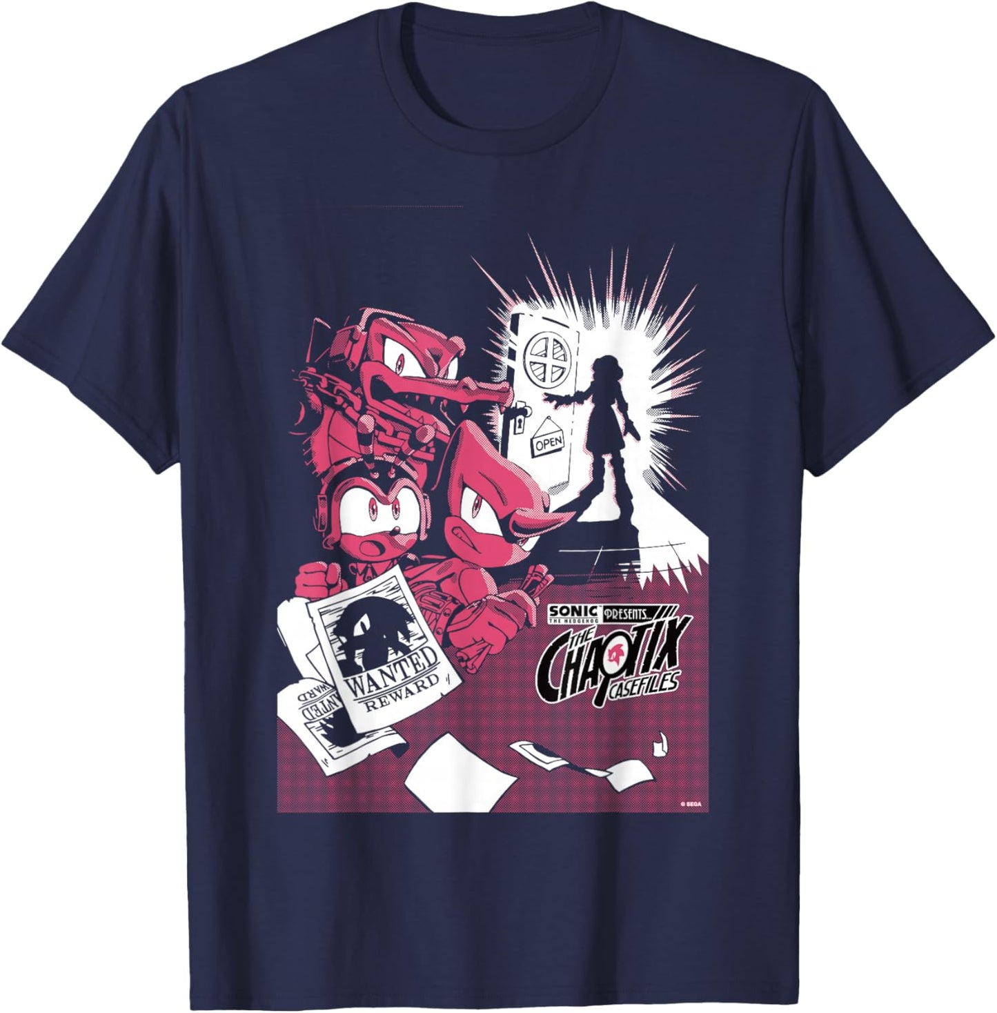 Sonic The Hedgehog Chaotix Casefiles Episode 1 T-Shirt - T-Shirt | Navy