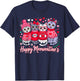 Happy Meowentines, Valentine Cat Lovers T-Shirt - T-Shirt | Navy