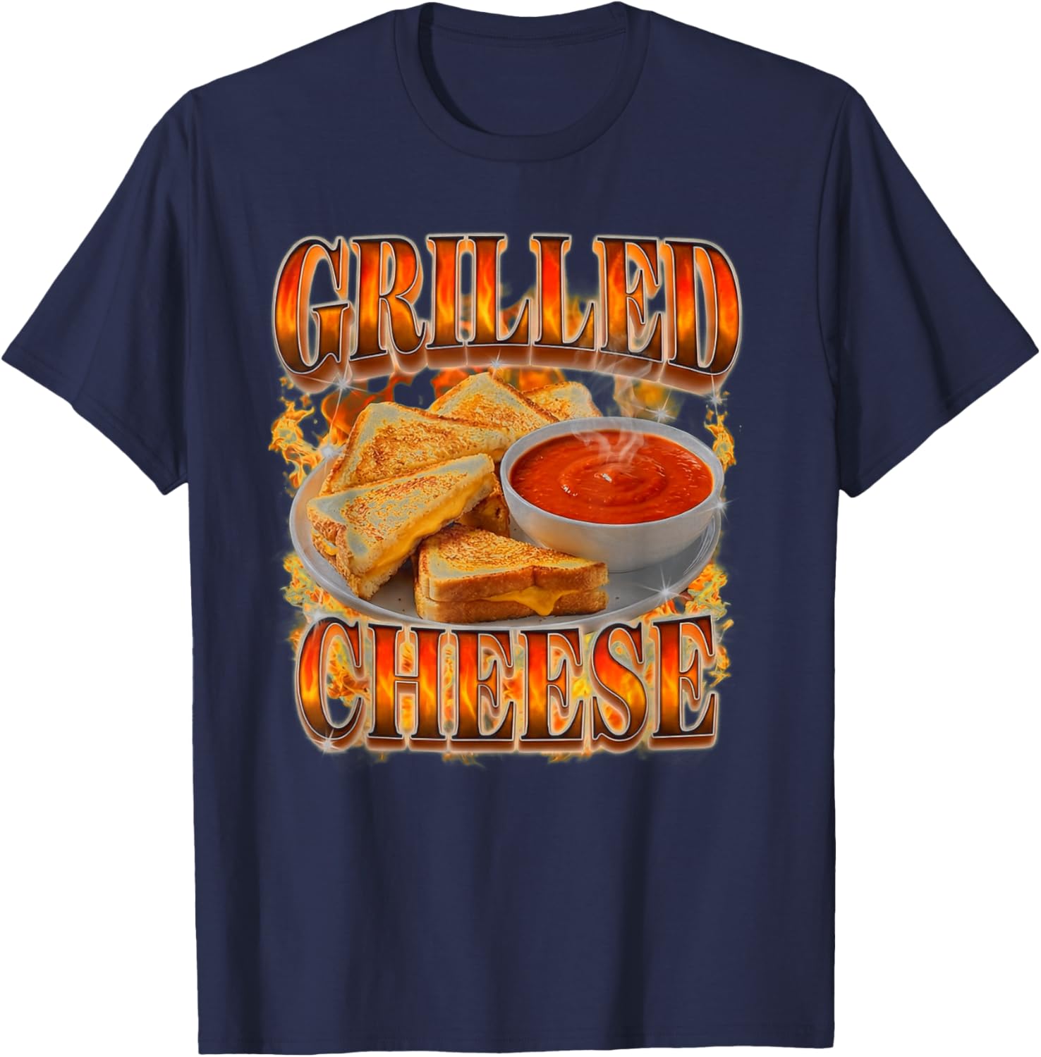 Grilled Cheese Grilled Cheese Sandwich Maker T-Shirt - T-Shirt | Navy
