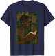 Geometric Black History Educated Women Teacher Book Melanin T-Shirt - T-Shirt | Navy