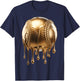 Dripping Gold Drip Baseball Game Day Player Coach Baller T-Shirt - T-Shirt | Navy