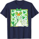 Leopard Coquette Goose Blowing Bubble Gum St Patrick’s Day T-Shirt - T-Shirt | Navy