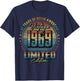 Vintage 1969 Limited Edition Shirt 57 Year Old 57th Birthday T-Shirt - T-Shirt | Navy