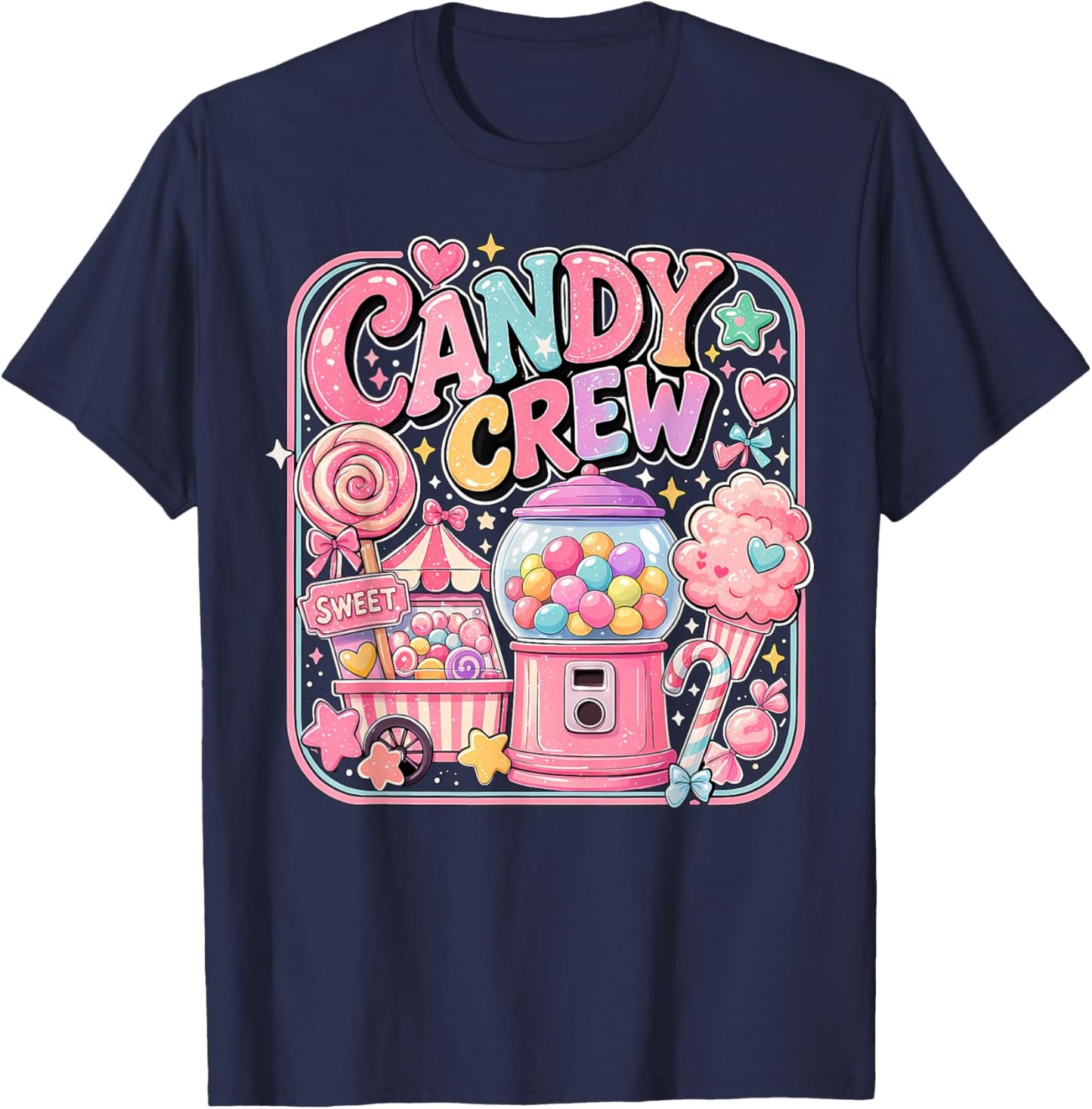 Candy Crew Candy Costume Women Candy Land Kids Sweetie T-Shirt - T-Shirt | Navy