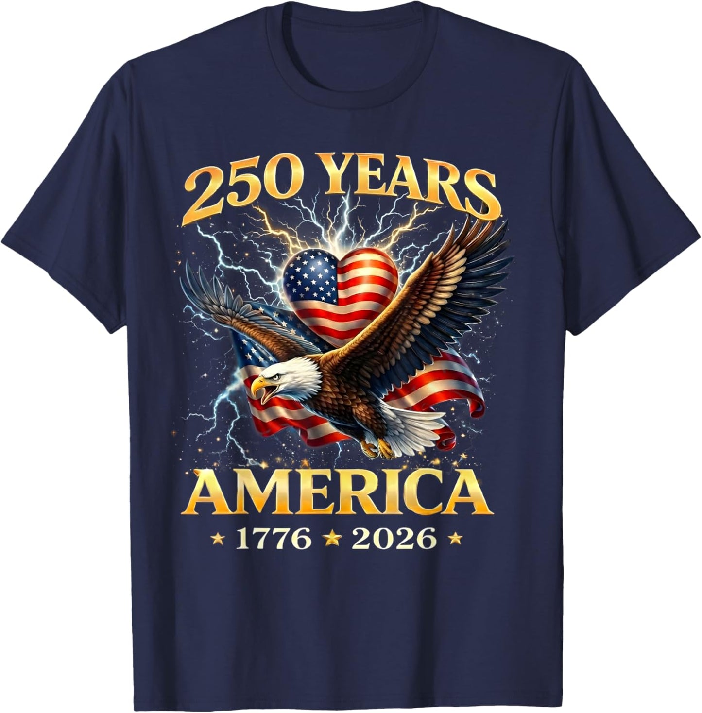 250 Years America 1776 2026 Gifts Women T-Shirt - T-Shirt | Navy