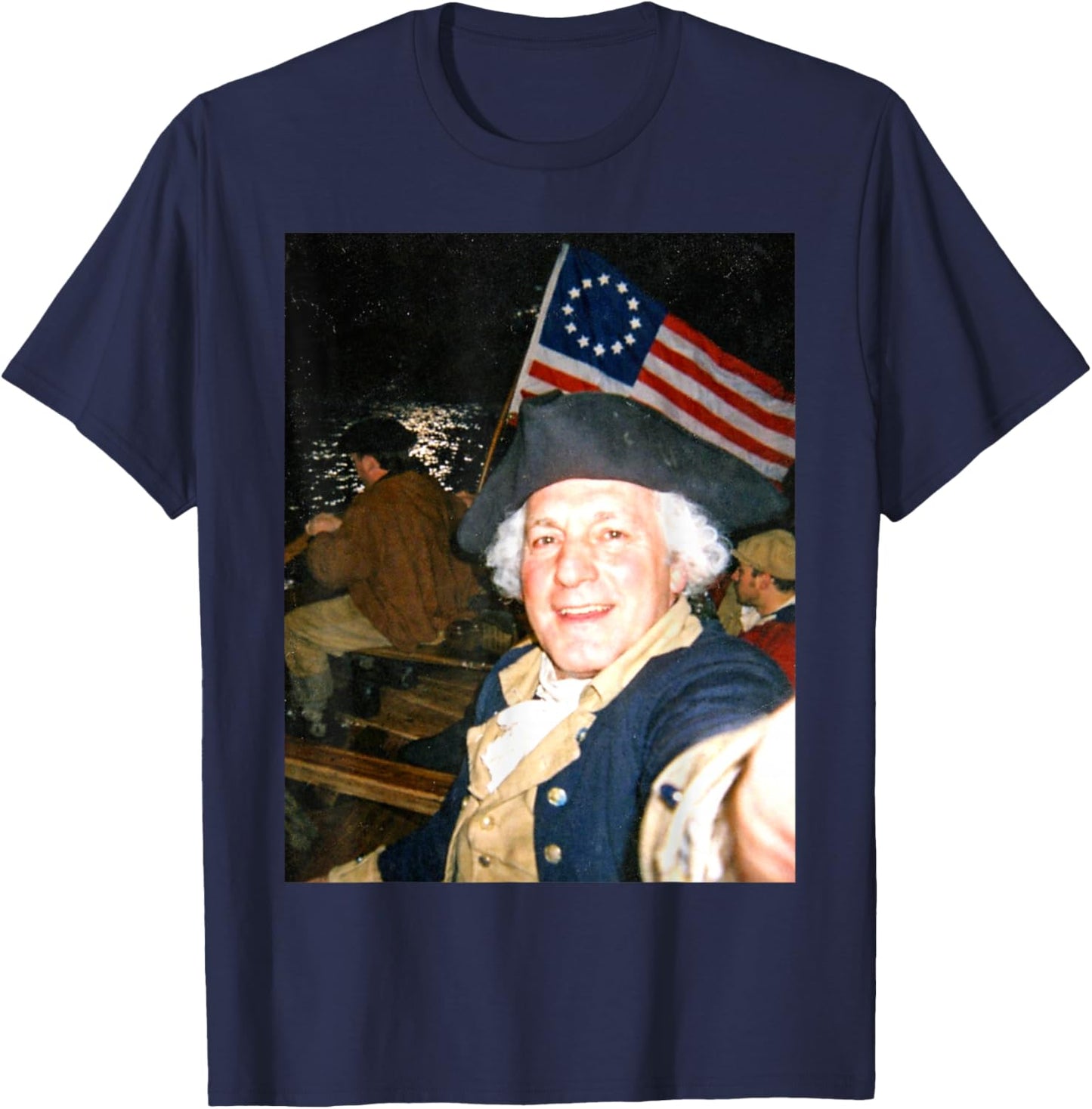 George Washington Crossing The Delaware T-Shirt - T-Shirt | Navy