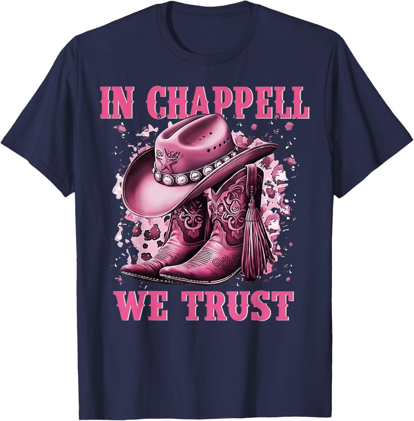 Vintage in Chappell We Trust Retro Gift Women T-Shirt - T-Shirt | Navy