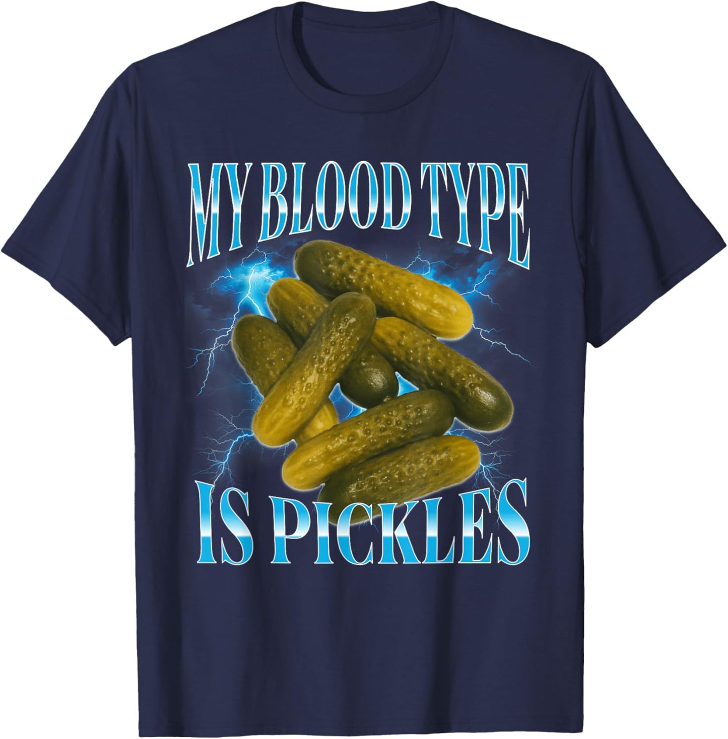 Funny Cringe Pickles Pickle Lover T-Shirt - T-Shirt | Navy