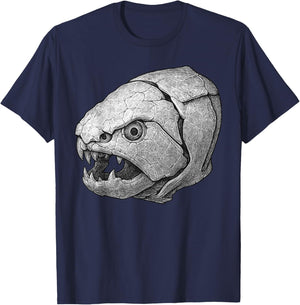 Dunkleosteus Fossil – Devonian Placoderm Fish Skull Art T-Shirt - T-Shirt | Navy