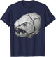 Dunkleosteus Fossil – Devonian Placoderm Fish Skull Art T-Shirt - T-Shirt | Navy