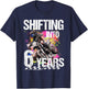 Shifting Into 6 Years Motocross Birthday Action Design T-Shirt - T-Shirt | Navy