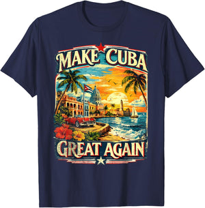 Make Cuba Great Again T-Shirt - T-Shirt | Navy