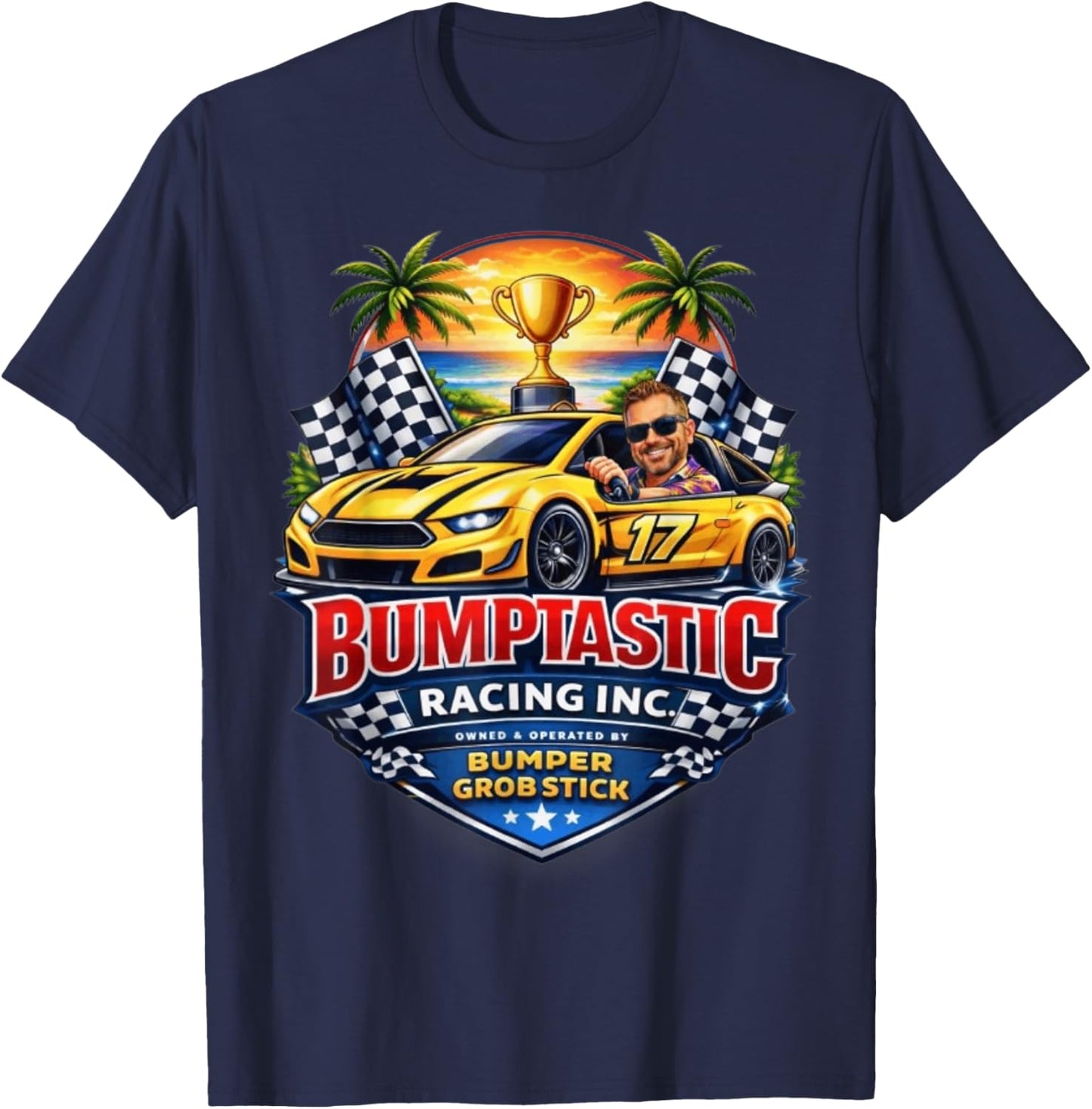 Bumptastic Racing Inc T-Shirt - T-Shirt | Navy