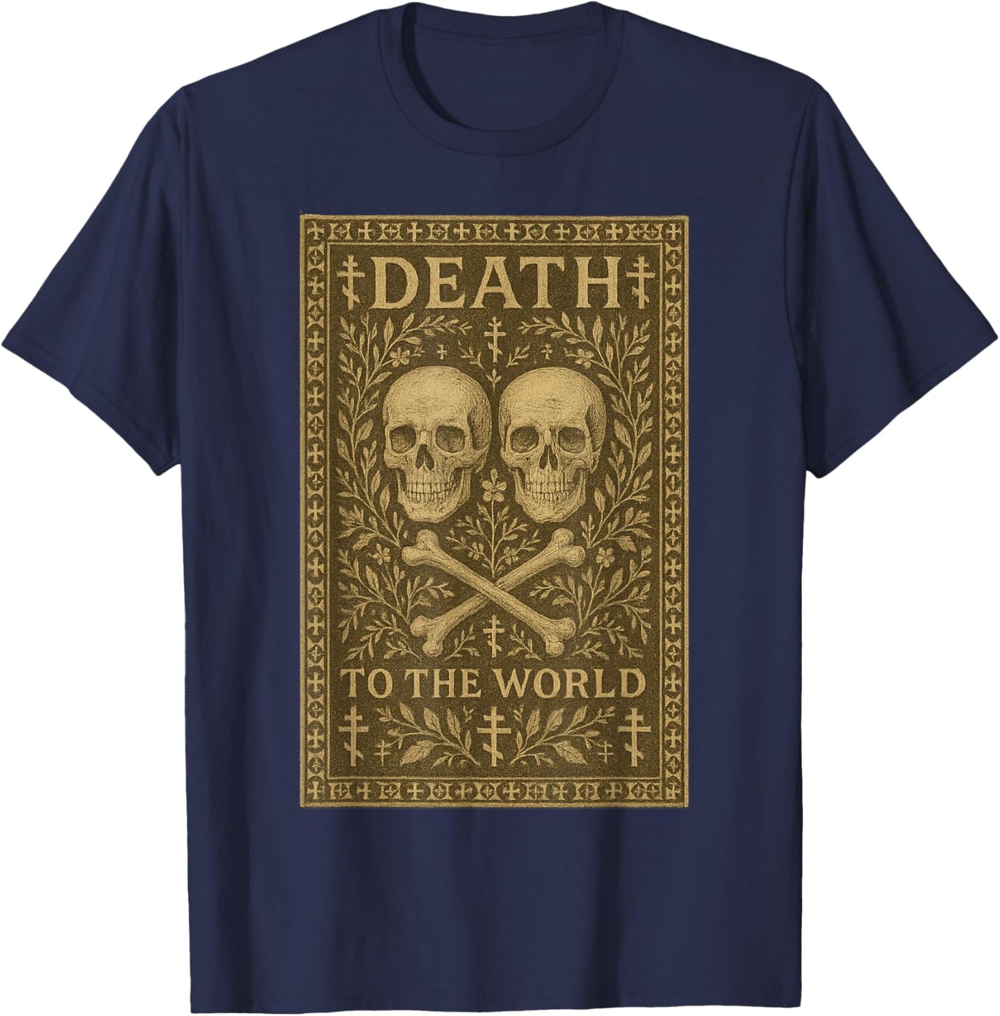Death to The World Orthodox Church T-Shirt - T-Shirt | Navy