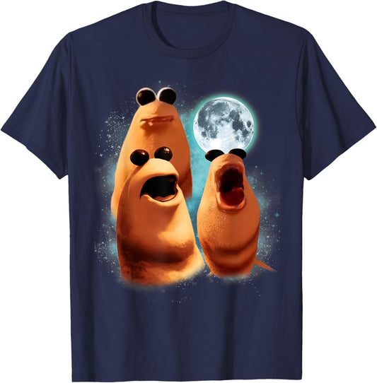Three Marcus The Worm Moon Funny Meme Women T-Shirt - T-Shirt | Navy