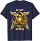 Be not Afraid Biblically Accurate Angel Vintage Ophanim T-Shirt - T-Shirt | Navy