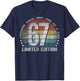 67 Year Old Gifts Vintage 1959 Limited Edition 67th Birthday T-Shirt - T-Shirt | Navy