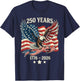 Vintage 250 Years American 1776-2026 250th Birthday USA T-Shirt - T-Shirt | Navy
