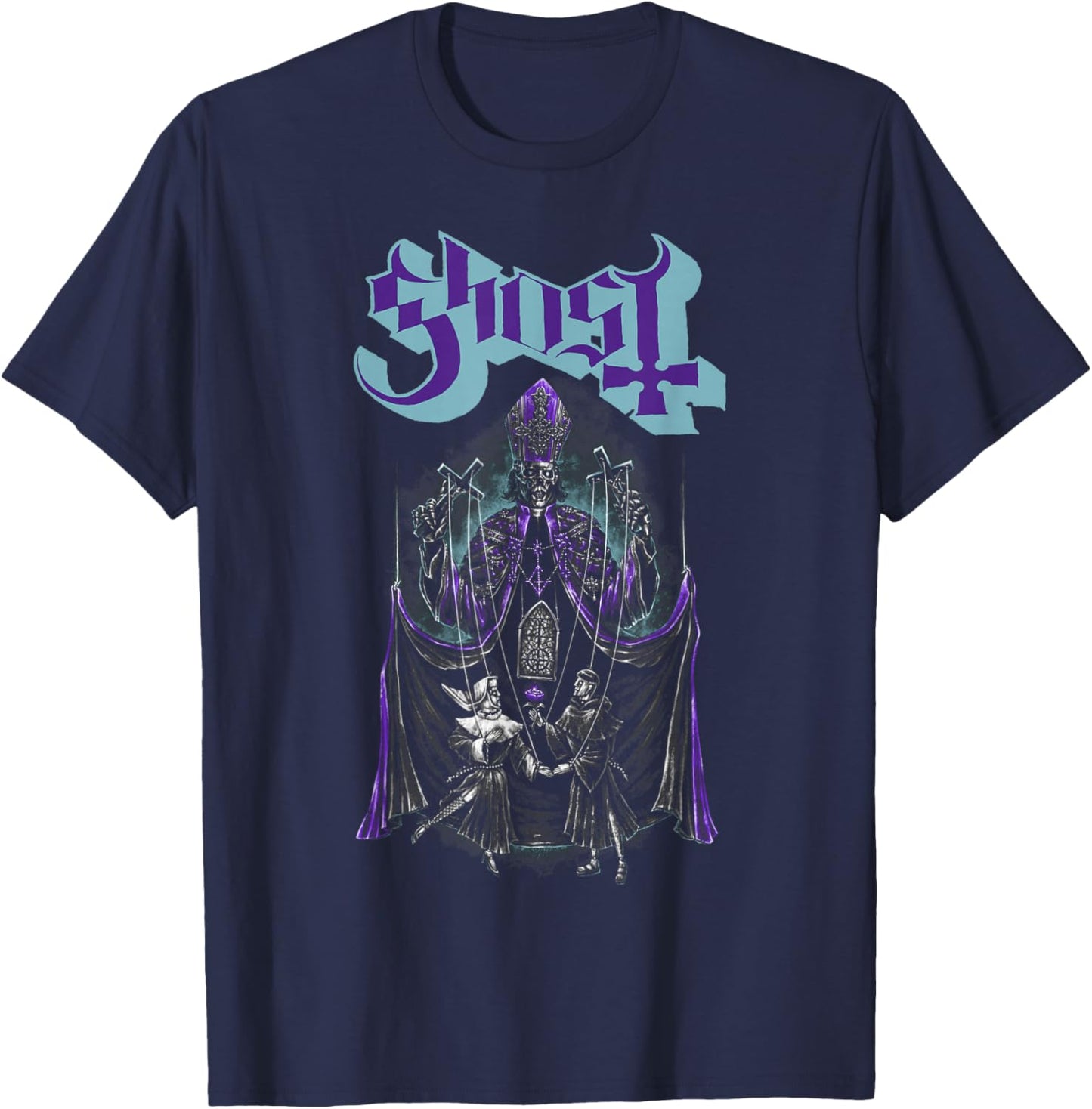 Ghost Official Skeletour 2026 Quebec Exclusive T-Shirt - T-Shirt | Navy