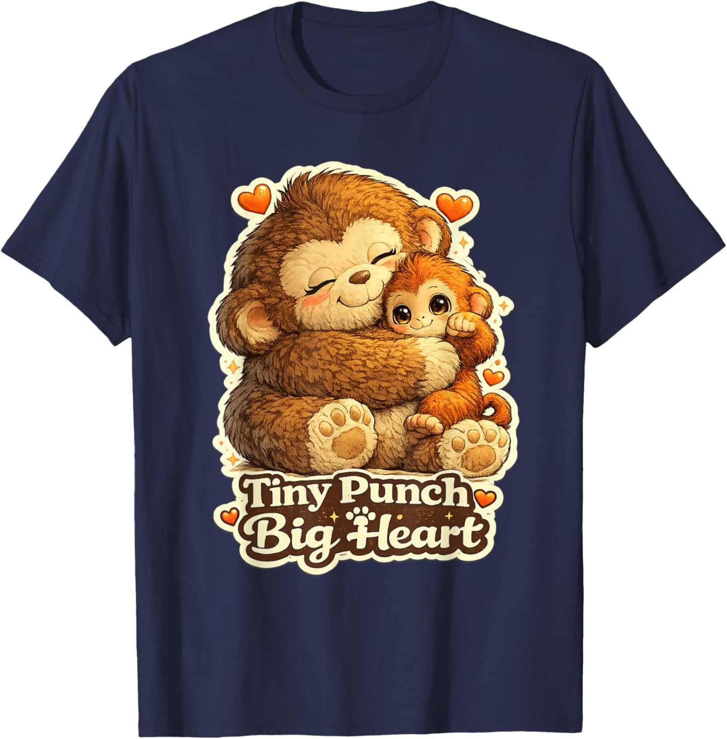 Cute But Punchy Monkey T-Shirt - T-Shirt | Navy