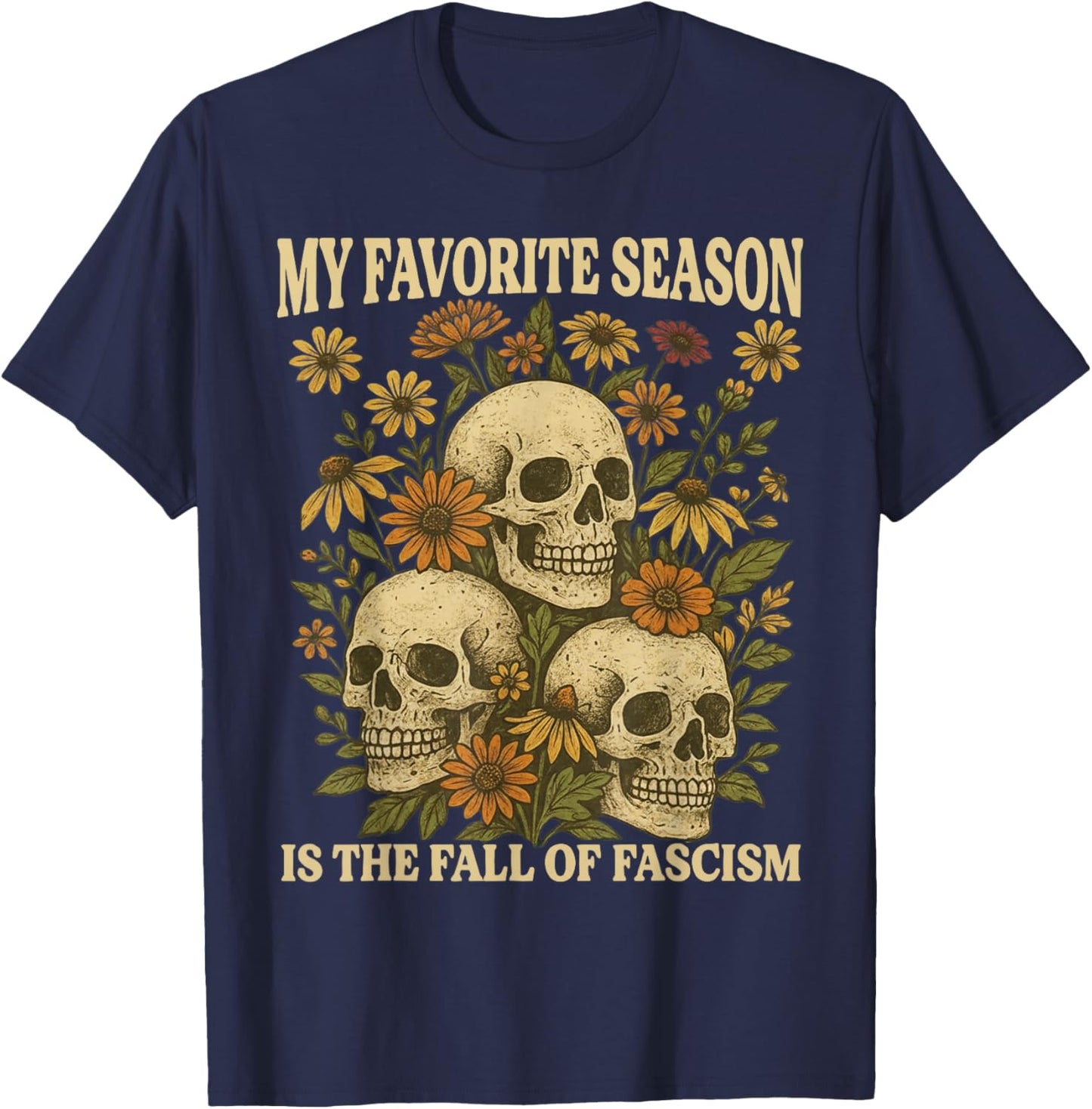 Retro Halloween T-Shirt - T-Shirt | Navy