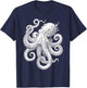 Octopus Cephalopod Nautical Creature T-Shirt - T-Shirt | Navy