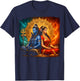 Lord Shiva Durga Hindu God Mahadeva Goddess Goddess Parvati T-Shirt - T-Shirt | Navy